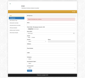 Read more about the article Sistem Pendaftaran Conference